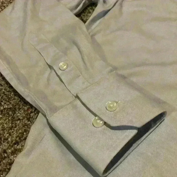 Cole Haan Grand OS Blue Shirt Men's Size 15 And 32/33 Long Sleeve Button Up - Picture 2 of 8